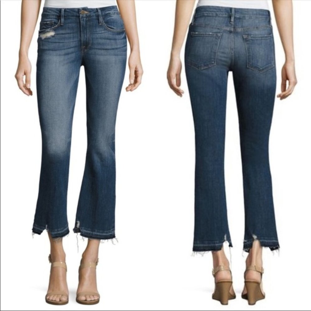 Frame Denim Le Crop Mini Boot Size 25